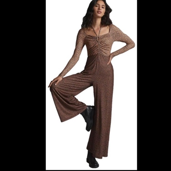 Anthropologie NWT Hutch Printed Cut-Out Jumpsuit Size S. - Picture 7 of 9